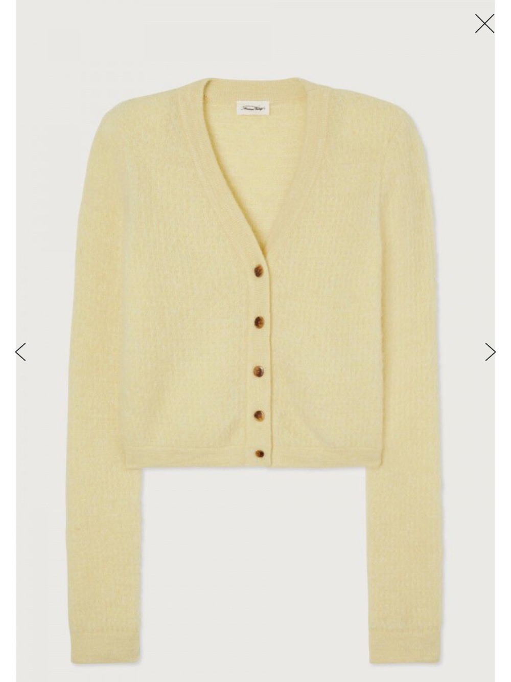 American Vintage Vito Cardigan in Vanilla